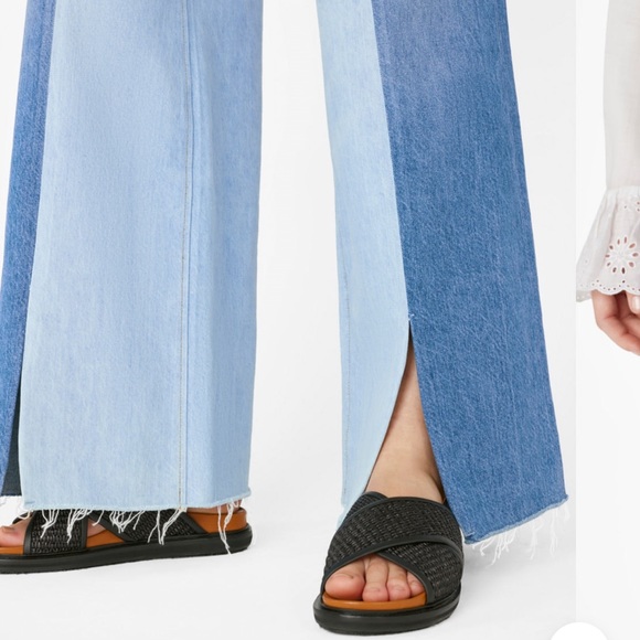 FRAME Split Seam Wide Denim - Size 30 - Picture 3 of 8